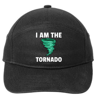I Am The Storm Twister Tornado Hurricane Meteorologist 7-Panel Snapback Hat