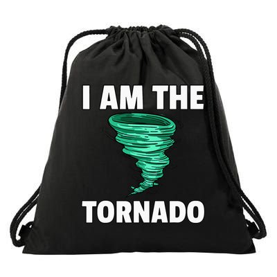I Am The Storm Twister Tornado Hurricane Meteorologist Drawstring Bag