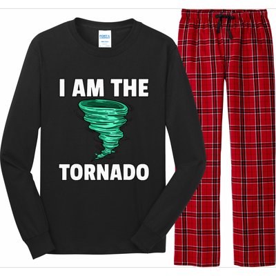 I Am The Storm Twister Tornado Hurricane Meteorologist Long Sleeve Pajama Set