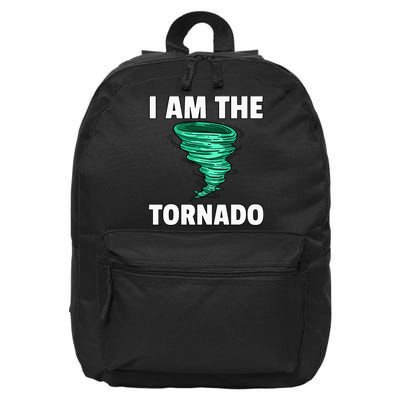 I Am The Storm Twister Tornado Hurricane Meteorologist 16 in Basic Backpack