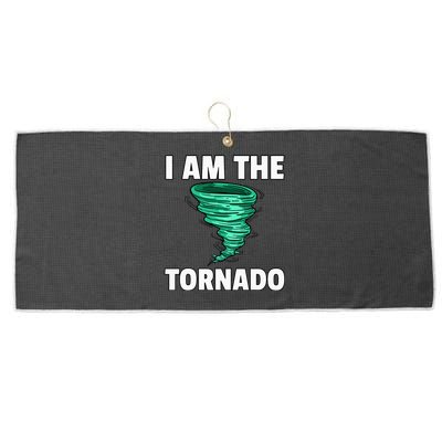 I Am The Storm Twister Tornado Hurricane Meteorologist Large Microfiber Waffle Golf Towel