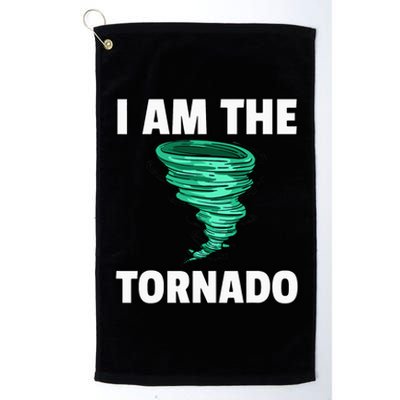 I Am The Storm Twister Tornado Hurricane Meteorologist Platinum Collection Golf Towel