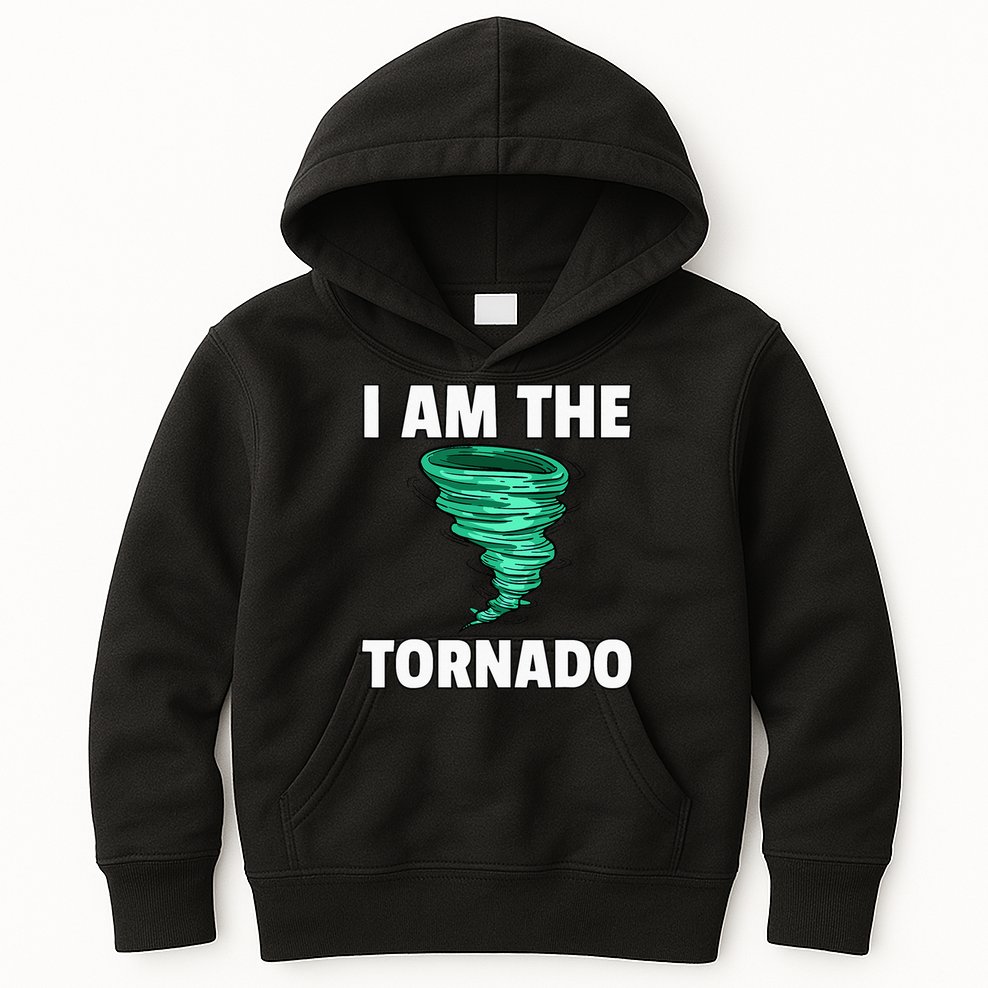 I Am The Storm Twister Tornado Hurricane Meteorologist Kids Hoodie