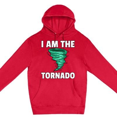 I Am The Storm Twister Tornado Hurricane Meteorologist Premium Pullover Hoodie