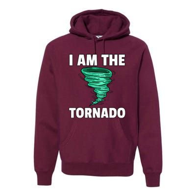 I Am The Storm Twister Tornado Hurricane Meteorologist Premium Hoodie