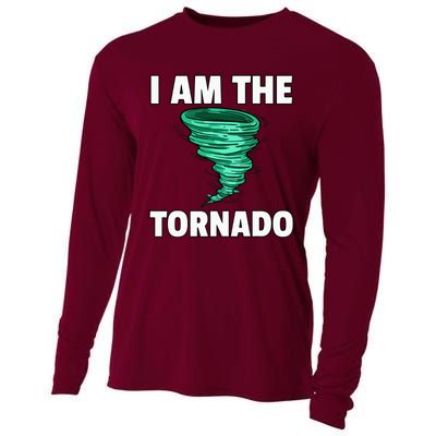 I Am The Storm Twister Tornado Hurricane Meteorologist Cooling Performance Long Sleeve Crew