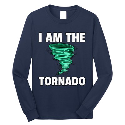 I Am The Storm Twister Tornado Hurricane Meteorologist Long Sleeve Shirt