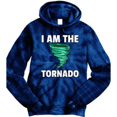 I Am The Storm Twister Tornado Hurricane Meteorologist Tie Dye Hoodie