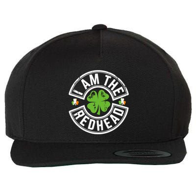 I Am The Redhead Dibs On The Redhead Funny St Patricks Day Wool Snapback Cap