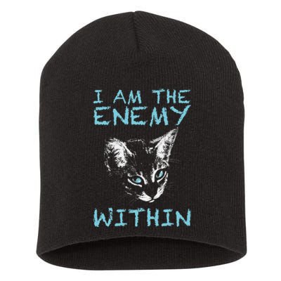 I Am The Enemy Within Kamala Harris 2024 Short Acrylic Beanie