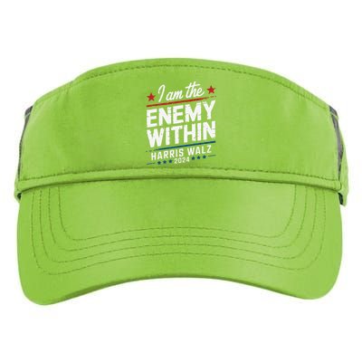 I Am The Enemy Within Harris Walz 2024 American Adult Drive Performance Visor