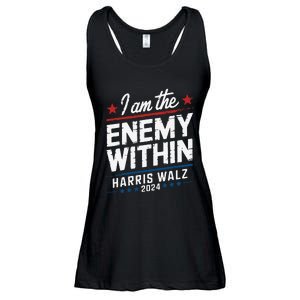 I Am The Enemy Within Harris Walz 2024 American Ladies Essential Flowy Tank