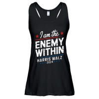 I Am The Enemy Within Harris Walz 2024 American Ladies Essential Flowy Tank