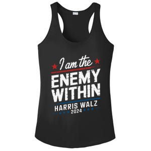 I Am The Enemy Within Harris Walz 2024 American Ladies PosiCharge Competitor Racerback Tank