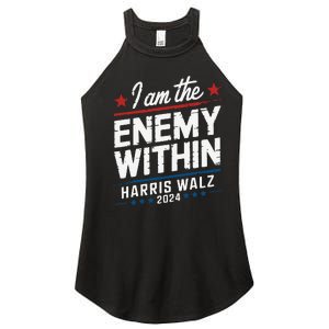 I Am The Enemy Within Harris Walz 2024 American Women's Perfect Tri Rocker Tank