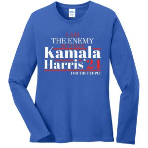 I Am The Enemy Within Kamala Harris Anti Trump Ladies Long Sleeve Shirt