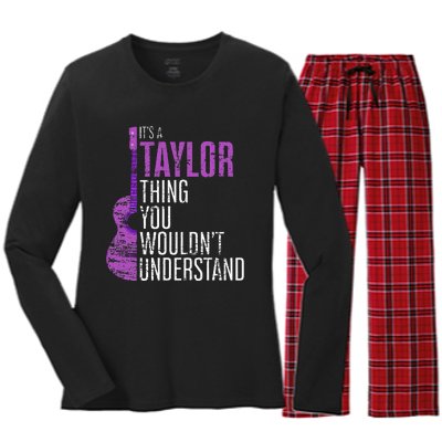 Its A Taylor Thing You Wouldnt Understand Women's Long Sleeve Flannel Pajama Set 