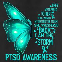 I Am The Storm PTSD Awareness Butterfly Cool Comfort Performance Bucket Hat