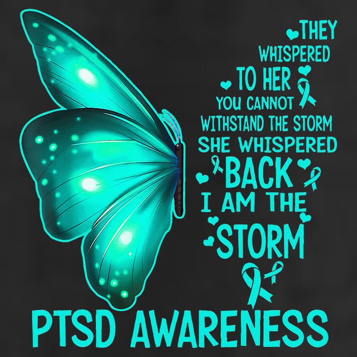 I Am The Storm PTSD Awareness Butterfly Cool Comfort Performance Bucket Hat