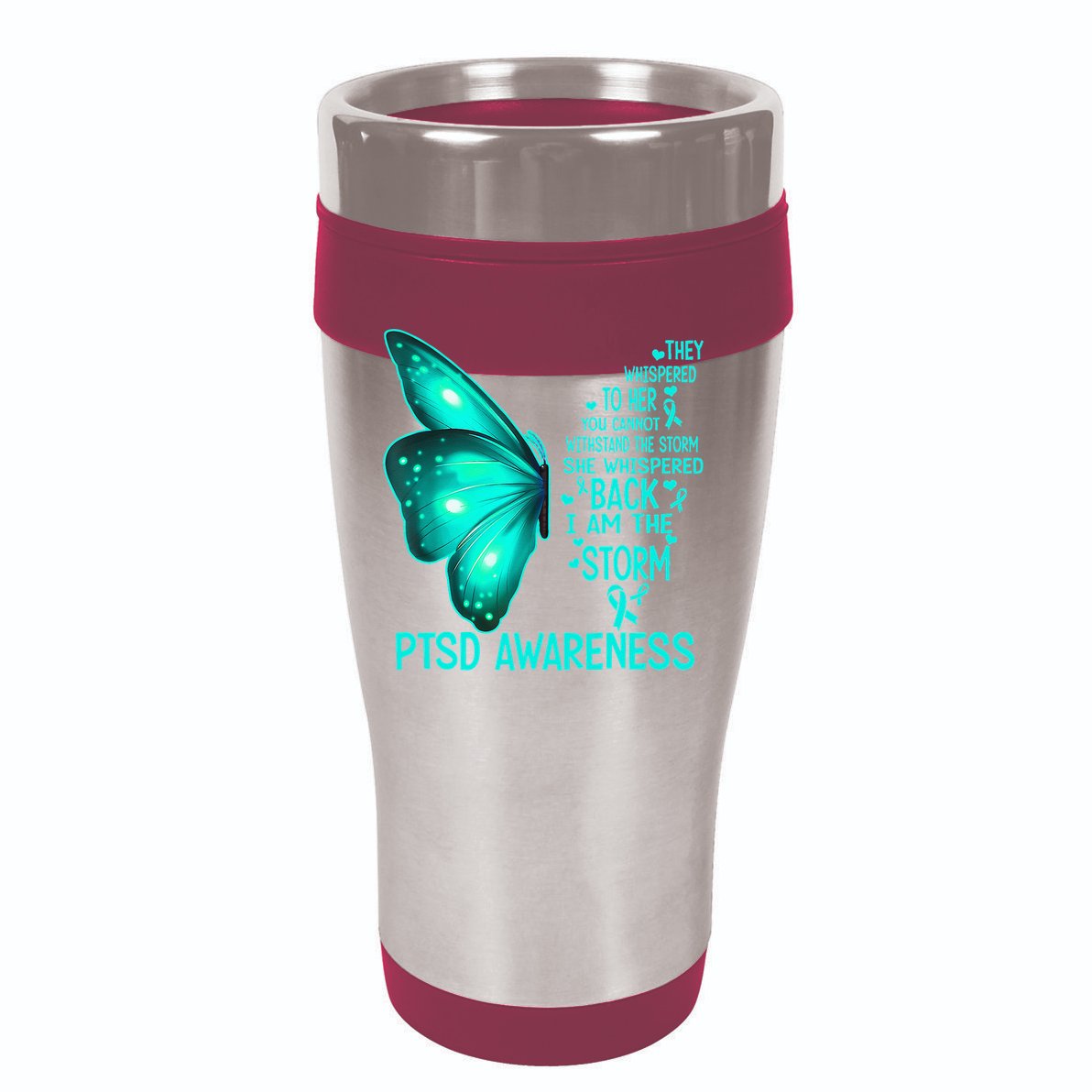 I Am The Storm PTSD Awareness Butterfly Ladies Essential Flowy Tank