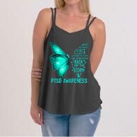 I Am The Storm PTSD Awareness Butterfly Women's Strappy Tank