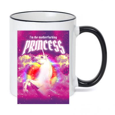 I Am The MotherFucking Princess Unicorn 11oz Black Color Changing Mug