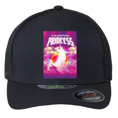 I Am The MotherFucking Princess Unicorn Flexfit Unipanel Trucker Cap