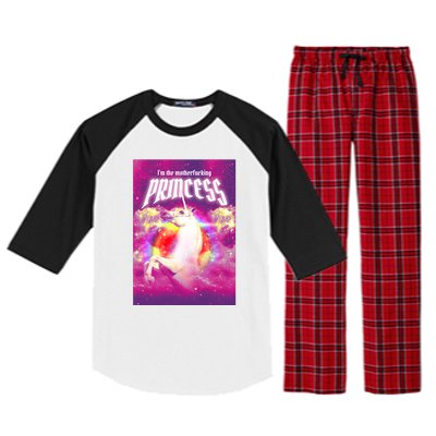 I Am The MotherFucking Princess Unicorn Raglan Sleeve Pajama Set