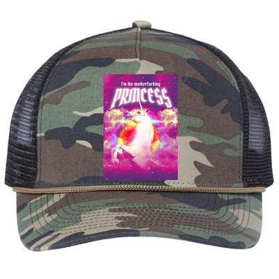 I Am The MotherFucking Princess Unicorn Retro Rope Trucker Hat Cap