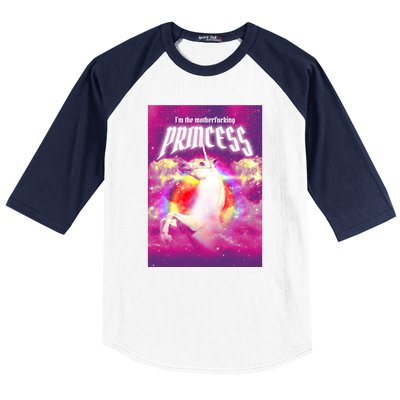 I Am The MotherFucking Princess Unicorn Baseball Sleeve Shirt