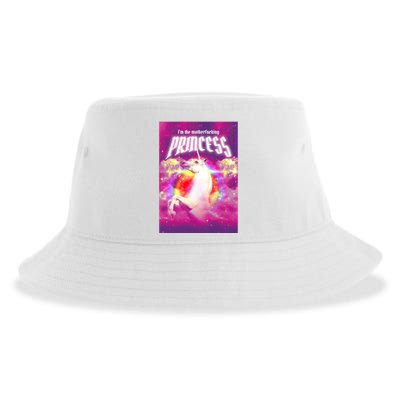 I Am The MotherFucking Princess Unicorn Sustainable Bucket Hat