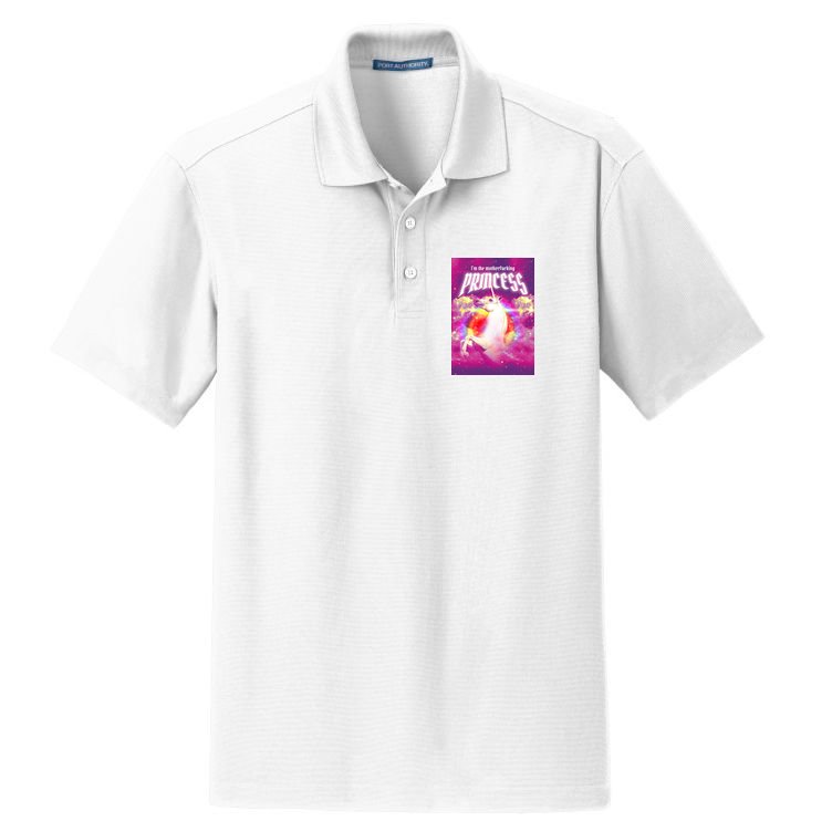 I Am The MotherFucking Princess Unicorn Dry Zone Grid Polo
