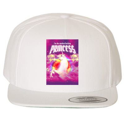 I Am The MotherFucking Princess Unicorn Wool Snapback Cap