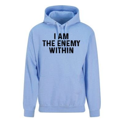 I Am The Enemy Within Simple Cute Design Unisex Surf Hoodie