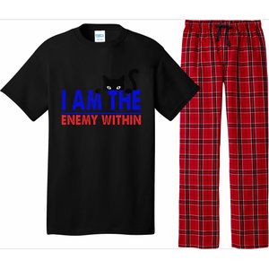 I Am The Enemy Within Cat Kamala Harris 2024 Pajama Set