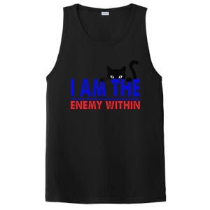 I Am The Enemy Within Cat Kamala Harris 2024 PosiCharge Competitor Tank