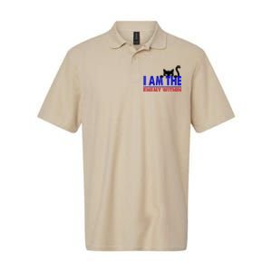 I Am The Enemy Within Cat Kamala Harris 2024 Softstyle Adult Sport Polo