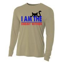 I Am The Enemy Within Cat Kamala Harris 2024 Cooling Performance Long Sleeve Crew