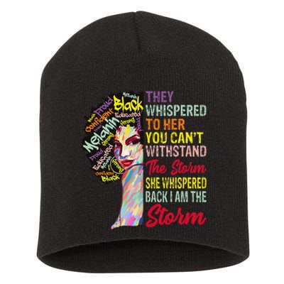 I Am The Storm  Juneteenth Black History Month BLM Short Acrylic Beanie