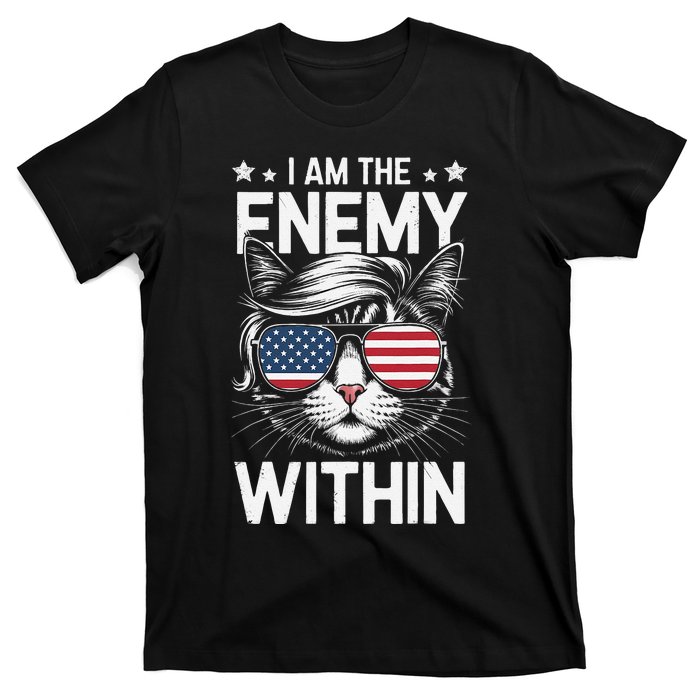 I Am The Enemy Within Funny Cat Lovers T-Shirt