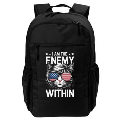 I Am The Enemy Within Funny Cat Lovers Daily Commute Backpack