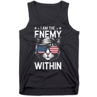 I Am The Enemy Within Funny Cat Lovers Tank Top