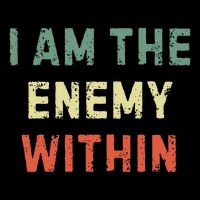 I Am The Enemy Within Funny Qoutes Valucap Bio-Washed Visor