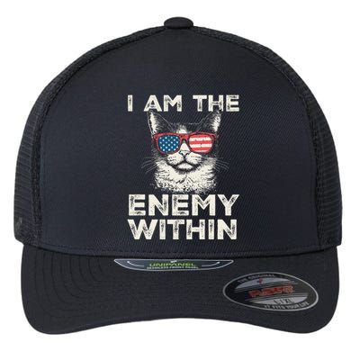 I Am The Enemy Within Kamala Harris 2024 Merch Flexfit Unipanel Trucker Cap