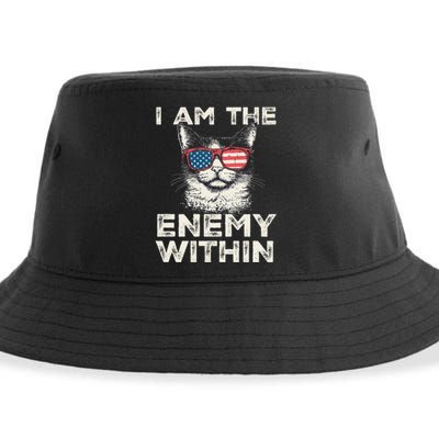 I Am The Enemy Within Kamala Harris 2024 Merch Sustainable Bucket Hat