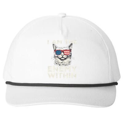 I Am The Enemy Within Kamala Harris 2024 Merch Snapback Five-Panel Rope Hat