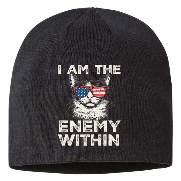 I Am The Enemy Within Kamala Harris 2024 Merch Sustainable Beanie