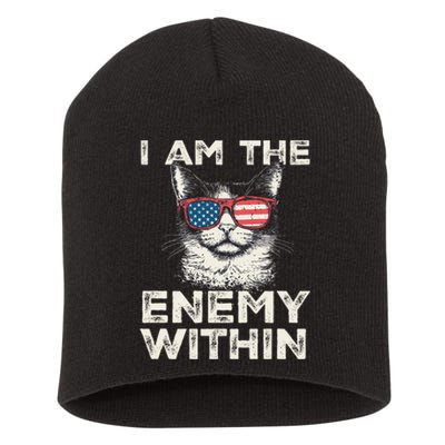 I Am The Enemy Within Kamala Harris 2024 Merch Short Acrylic Beanie