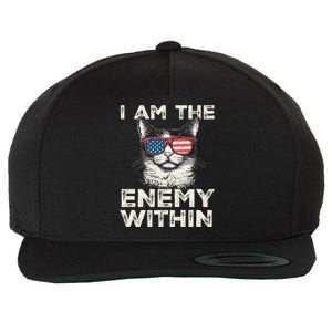 I Am The Enemy Within Kamala Harris 2024 Merch Wool Snapback Cap