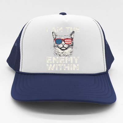 I Am The Enemy Within Kamala Harris 2024 Merch Trucker Hat